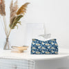 PaJiaNi Winter Snowflake Navy Tissue Box Cover Rectangle for Holiday Decor