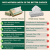 MOTHER EARTH Bamboo Facial Tissues 4 Ply, Lint Free Flat Box Tissue, Hypoallergenic, Unscented, Tree Free, Septic Safe, Gentle for Sensitive Skin, 360 Count (60 Sheets x 6 Boxes)