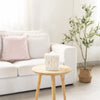 Mkono Tissue Box Cover Square, Boho Macrame Decor Open-Bottom Holder, Ivory