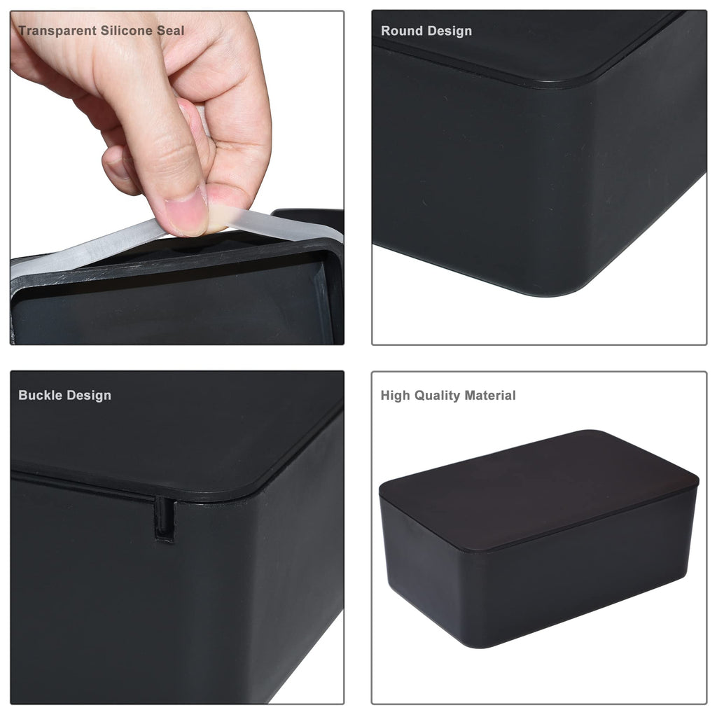 Diaper Wipes Dispenser, Tissue Storage Box Case (Black)
