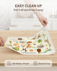Babebay Disposable Stick-On Placemats for Baby, 60 Pack, 3 Animal Designs