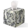 Natural Marble Square Tissue Box Cover ,Stone Modern Decorative Sturdy Napkin Box Holder Case,Facial Paper Organizer for Bathroom Vanity Toilet Countertop,Kitchen (1, Green Emerald, 5.71*5.71*5.51)