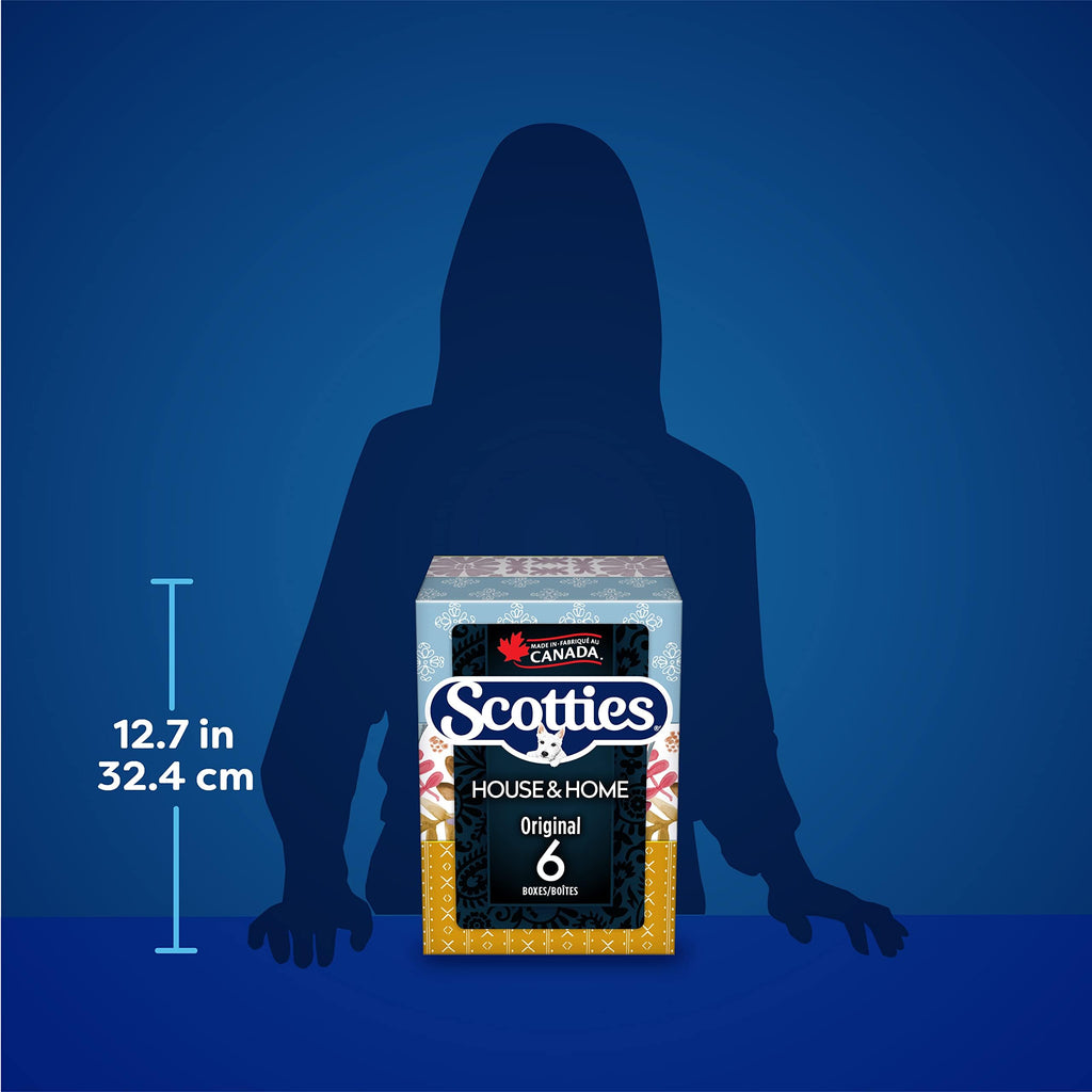 Scotties Facial Tissue, 2-ply, 126 sheets per box - 6 Pack (Canadian)