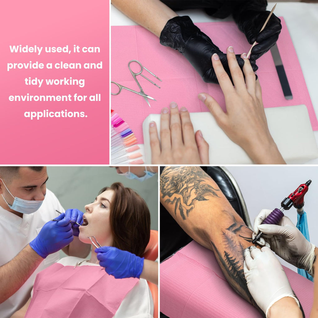 Etercycle 20Pcs Disposable Nail Mats for Table Acrylic Nail Practice Sheet