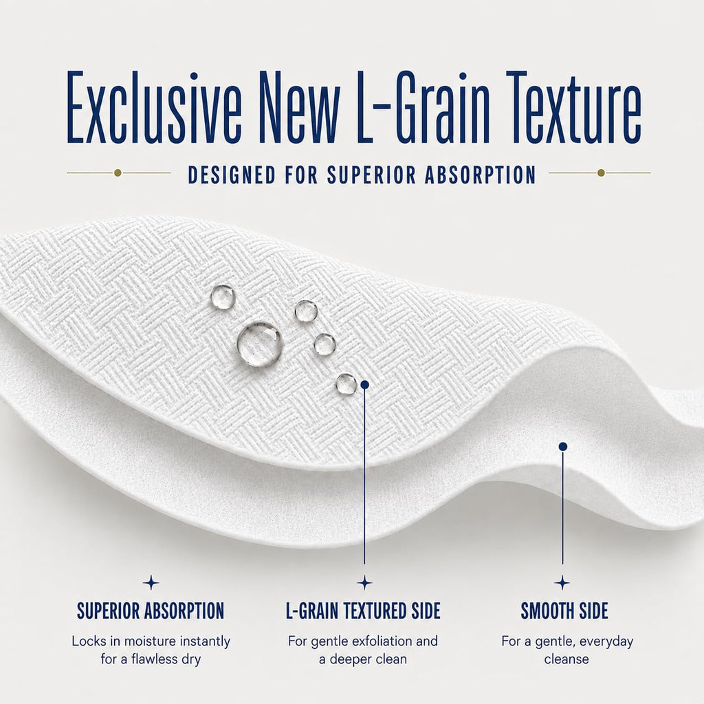 The Clyn Co. Clean & Clear Disposable Face Towels, Travel Box, XL, 10 Count