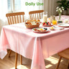 FEHHTO 3 Pack 54 x 108 Inch Compostable Disposable Tablecloth Outdoor