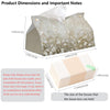PaJiaNi Floral Tissue Box Cover Rectangle for Bathroom Office Desk Decor