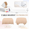 Plastic Table Cloth Disposable, 54In X 300Ft White Table Cover Roll