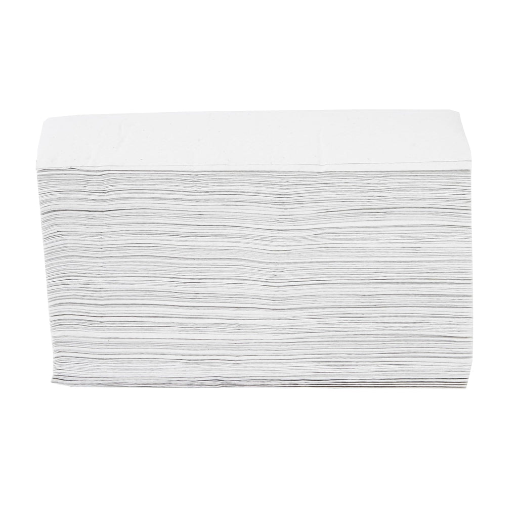 Restaurantware Multifold Paper Towels 250 Pack of 9.5 x 9.25 Inch Absorbent Hand Drying Towels Spill Cleaning Disposable White