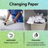 Medical Exam Table Paper 17"x125 Feet - 2 Rolls of Disposable White Table Paper Rolls for Doctor's Offices, Chiropractors, and More - Latex Free Bed Sheet