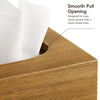 Tissue Box Cover, Wood Tissue Box Holder Rectangle with Slide-Out Bottom