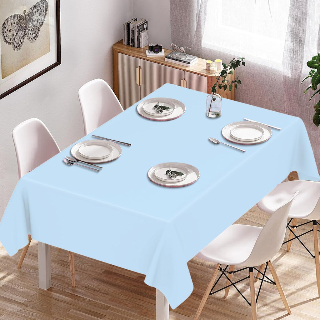 JCTHKUKU 2 Pack Light Blue Tablecloth Disposable Baby Blue Table Covers 54" x 108" Blue Pastel Table Cloths for Parties Bridal Shower Engagement Wedding Birthday BBQ Picnic Indoors & Outdoors Party