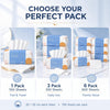 PoeticEHome Disposable Face Towels, Soft Dry Wipes, 6 Pack, 600 Count