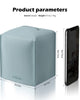 Tclouda Tissue Box Cover for PU Leather, Modern Simple Solid Color Holder Square Tissue Bag, Ideal for Bathrooms,Office,Car,Nightstand,Outdoor Tent,Dining Table,5"X5"X5", Single Blue