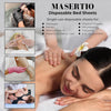 MASERTIO Disposable Massage Bed Cover - Non-woven Disposable Material - Ideal for Spa, Massage Table, Tattoo, Waxing Table - No Crinkle Table Sheets - 31.5 x 71 Inches (30 Sheets Per Roll)