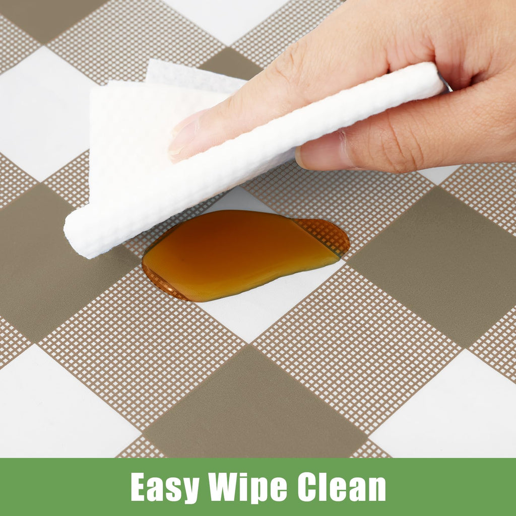 Smiry Disposable Rectangle Plastic 54 x 108 Inch Table Cloth 3 Pack