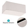 Sumnacon Tissue Box Cover Rectangle Linen Tissue Box Holder，Magnetic Bottom