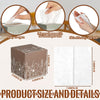 Fourluoo 12 Pack Christmas Flower Tissue Cube Boxes, 600 Sheets 3 Ply