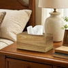 Tissue Box Cover, Wood Tissue Box Holder Rectangle with Slide-Out Bottom