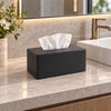 Lorteme Tissue Box Cover Rectangle, Decorative PU Leather Tissue Holder