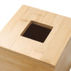 Bamboo Tissue Box Cover, Square Wood Tissue Box Holder, Wooden Facial Paper Holder for Bathroom, Bedroom, Dinner Table, Office (Square - 1 Pack)
