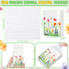 Therwen 100 Pack Pocket Tissues Travel Bulk 1000 Sheet, Wildflowers