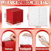 Fourluoo 12 Pack Facial Tissues Cube Boxes Face Box 600 Sheets 3 Ply Soft Paper Square Tissues Bulk for Car Pocket Toilet Household Bedroom Family(Red Green Gold)