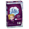 Puffs Ultra Soft Facial Tissuess, Mega Cube, 72 Count (Pack of 24)