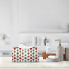 PaJiaNi Red Floral Tissue Box Cover Rectangle for Winter Christmas Decor