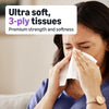 Amazon Basics Ultra-Soft 3-Ply Premium Facial Tissues, 66 Count (Pack of 12) (Previously Presto!)