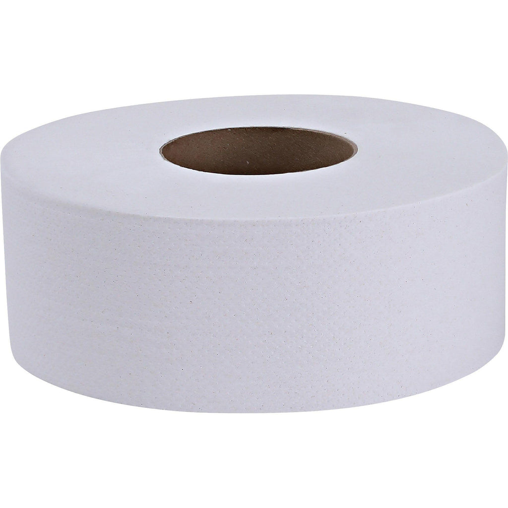 Genuine Joe Jumbo Roll Bath Tissue, 2-Ply, 3.25" x 650', Pack of 12