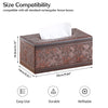 Retro Tissue Box Cover Rectangle,Aesthetic Facial Tissue Cube Box Holder