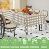 Smiry Disposable Rectangle Plastic 54 x 108 Inch Table Cloth 3 Pack