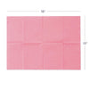 Practicon 125 Pack Pink Disposable Patient Bibs, 18" x 13", 3 Ply Waterproof Paper Bib Sheet with Poly Back, Dental, Medical, Tattoo, Nail Tray or Table Cover, 125 Pack