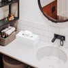 Acrylic Tissue Box Cover Rectangle, PITBVO White Tissue Box Holder