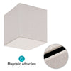 Sumnacon Square Linen Tissue Box Cover, Magnetic Bottom Tissue Box Holder