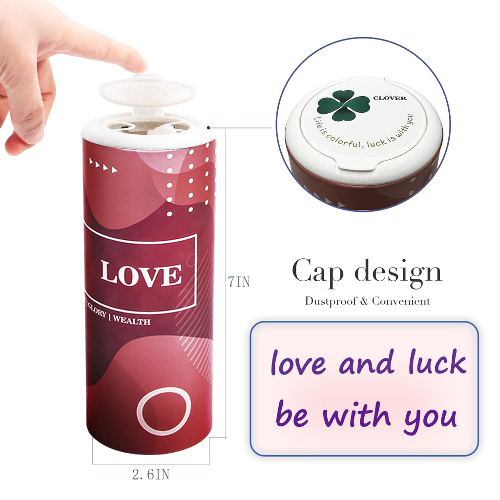 CLOVER Travel Tissues 3-Ply Facial Tissues & Car Tissues - Compact Tissue Canister for Cup Holder, Office, Bedroom, Vanity (Lition Pack of 4)