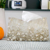 PaJiaNi Floral Tissue Box Cover Rectangle for Bathroom Office Desk Decor