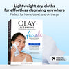 Olay Makeup Remover Wipes,Daily Facials Deep Clean Face Cleanser-Normal to Oily Skin,Alcohol&Fragrance Free,Soft Face Wash Towels,Travel Essentials-Women, Convenient Dry Cloths, 66 Count (Pack of 12)