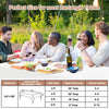 SWGIEEI White Paper Tablecloths for Rectangle Tables 10 Pack, 54''×108'' Disposable Table Cloth for 3-9 Ft Tables, Paper & Plastic Party Table Cover for Birthday, Outdoor, Wedding, Banquet