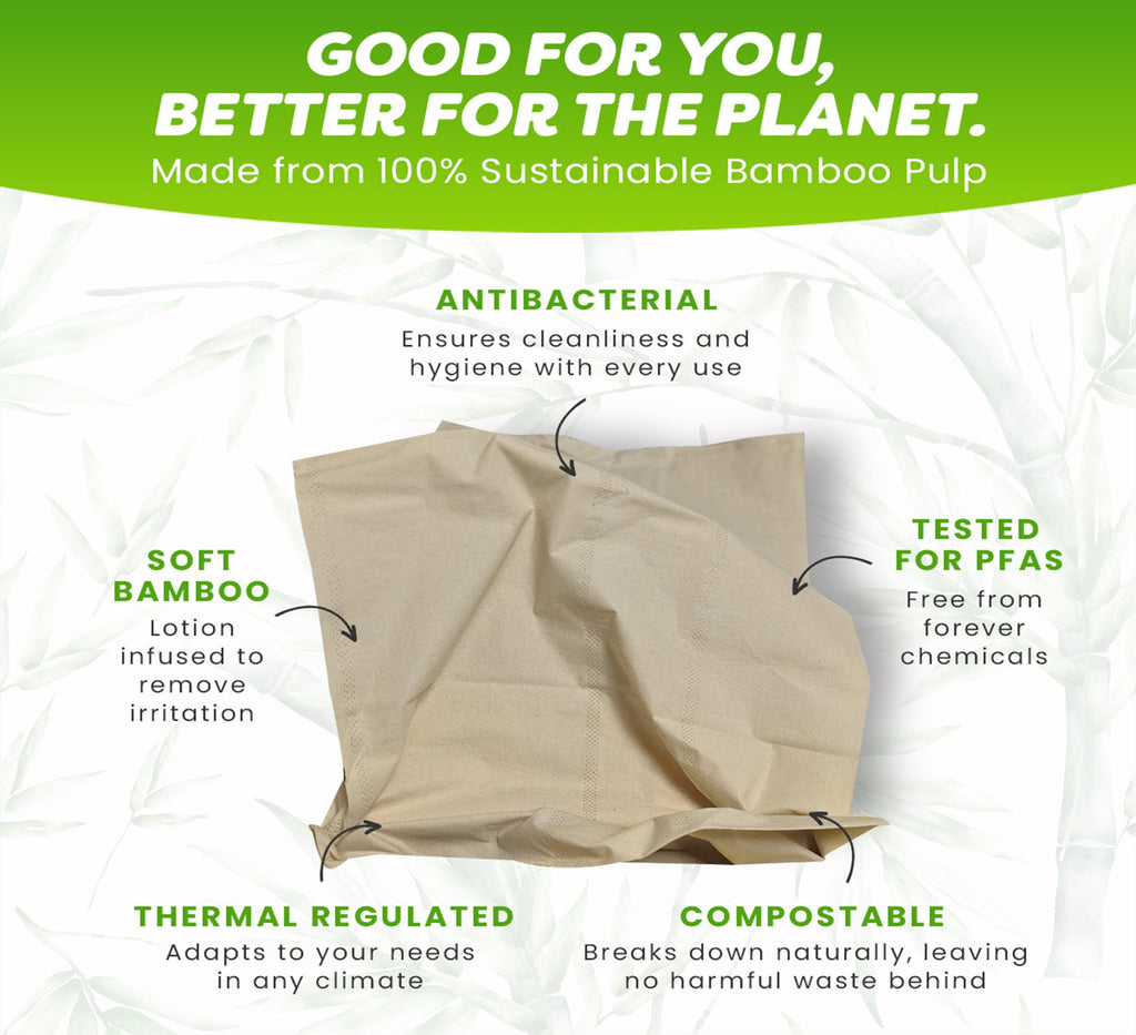 Bamboo Story, Bamboo Lotion Facial Tissue Unbleached, 12 Box 3ply and 1440 Sheets, Bamboo Facial Tissue - FSC Certified, Biodegradable, Chemical Free, Plastic Free, BPA Free, Bamboo Facial Tissue