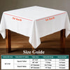 [6 Pack] White Square Tablecloths 54x54 Inch, Disposable Paper Table Cloth for Square and Round Tables, Waterproof 3-Ply Paper & Plastic Table Cover for Labor Day Thanksgiving Wedding Baby Shower