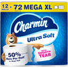 Charmin Ultra Soft Toilet Paper, 12 Mega XL Rolls = 72 Regular Rolls