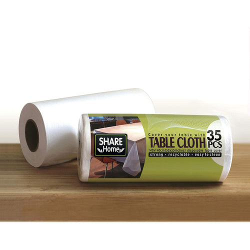 Share Home 35-Pack Disposable Tablecloth
