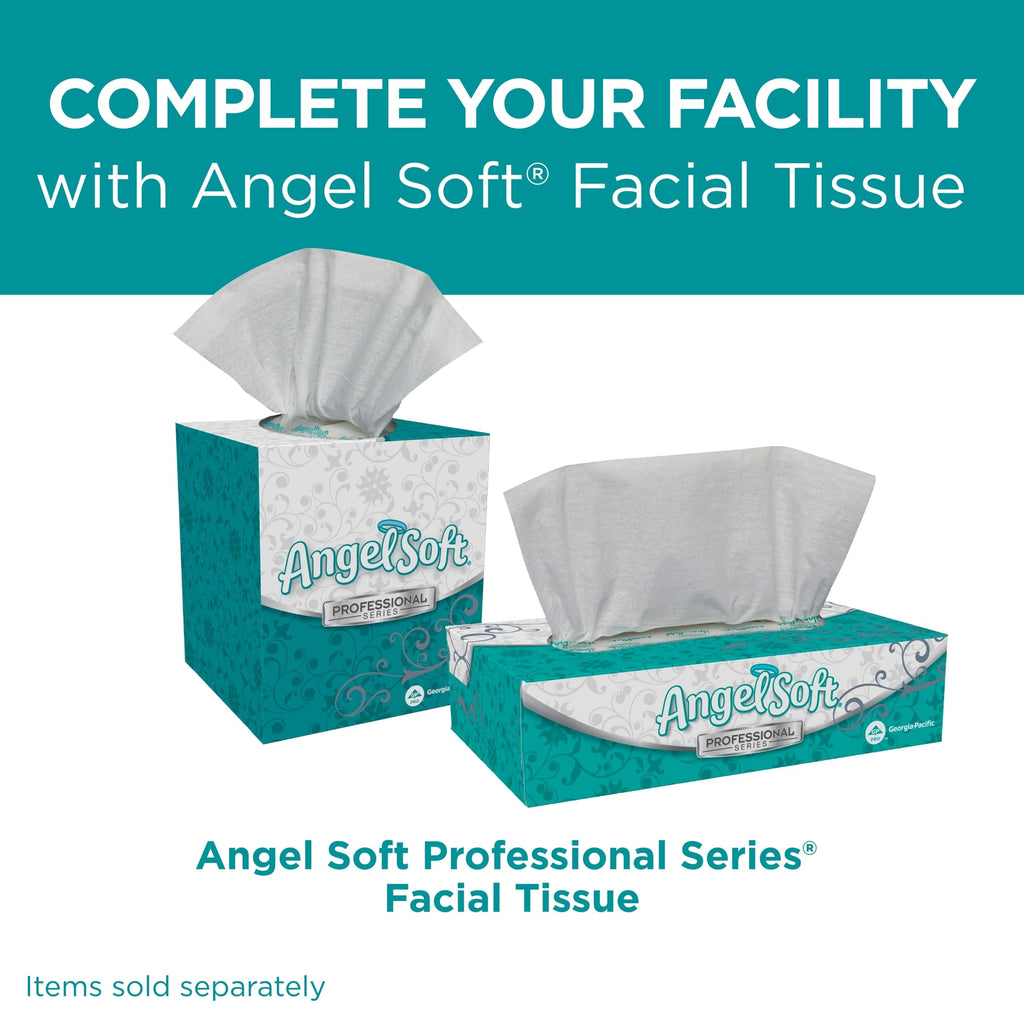 Angel Soft Professional Series by Georgia-Pacific PRO 2-Ply Embossed Toilet Paper, White, Individually Wrapped, 450 Sheets Per Roll, 80 Toilet Tissue Rolls Per Case, 16880