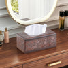Retro Tissue Box Cover Rectangle,Aesthetic Facial Tissue Cube Box Holder