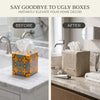 Stylish Tissue Box Cover - Beige Linen Holder for Square Tissue Boxes