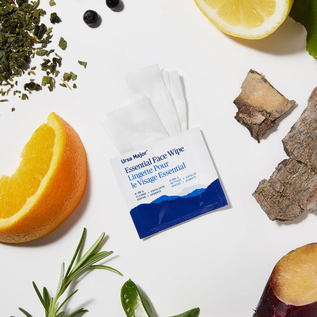 Ursa Major Essential Face Wipes | Individually Wrapped | 40 Count