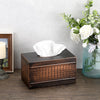 Sumnacon Large Tissue Box Cover Rectangle Vintage Metal Tissue Box Holder