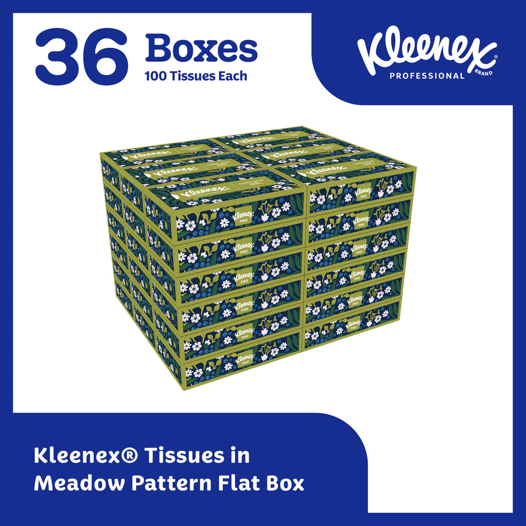 Kleenex Professional Facial Tissue, Bulk, 36 Boxes x 100 Tissues (21400)